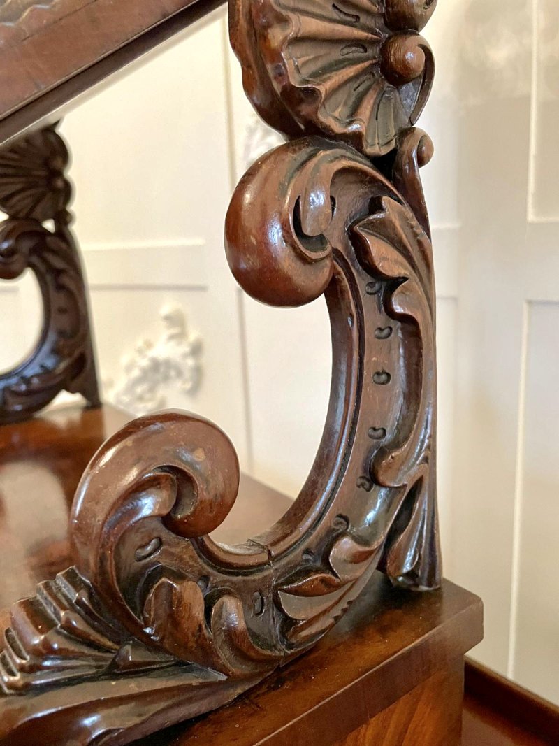 Fine Quality Antique Victorian Mahogany Dressing Mirror - Image 8